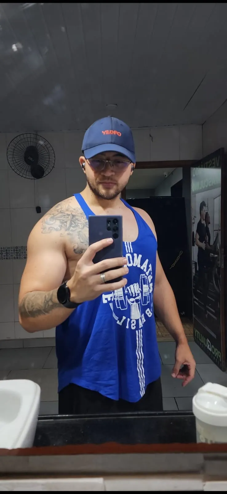 Raniere Salles em sua rotina de treino